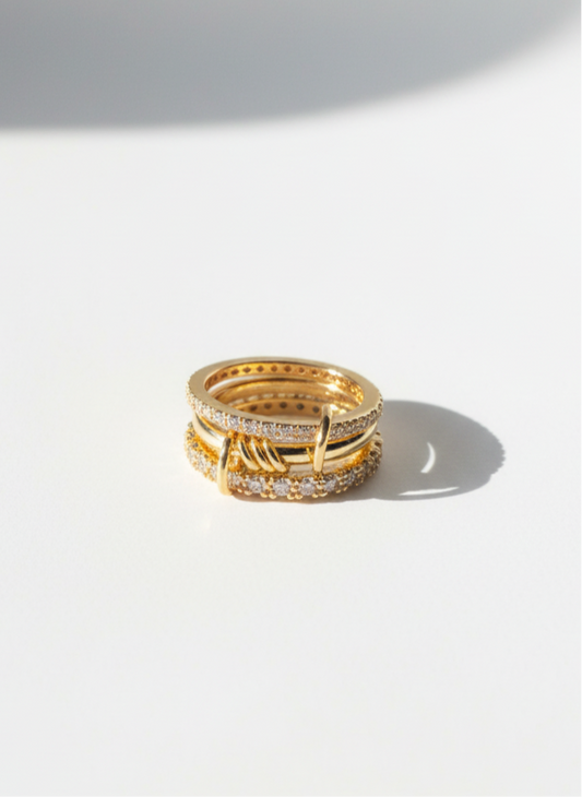TRIPLE STACK RING GOLD