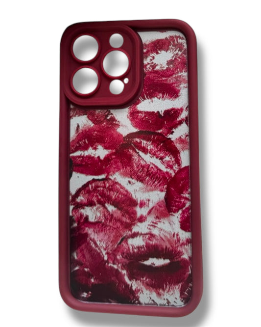 Burgundy Kisses Phone Case